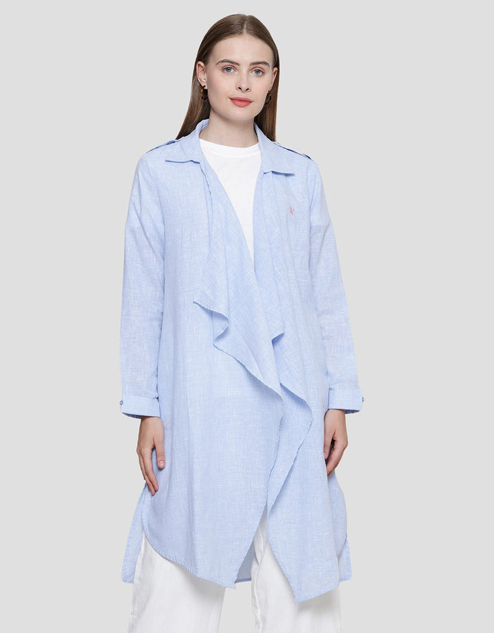 Cardinal Girl Asymmetric Cardigan Wanita