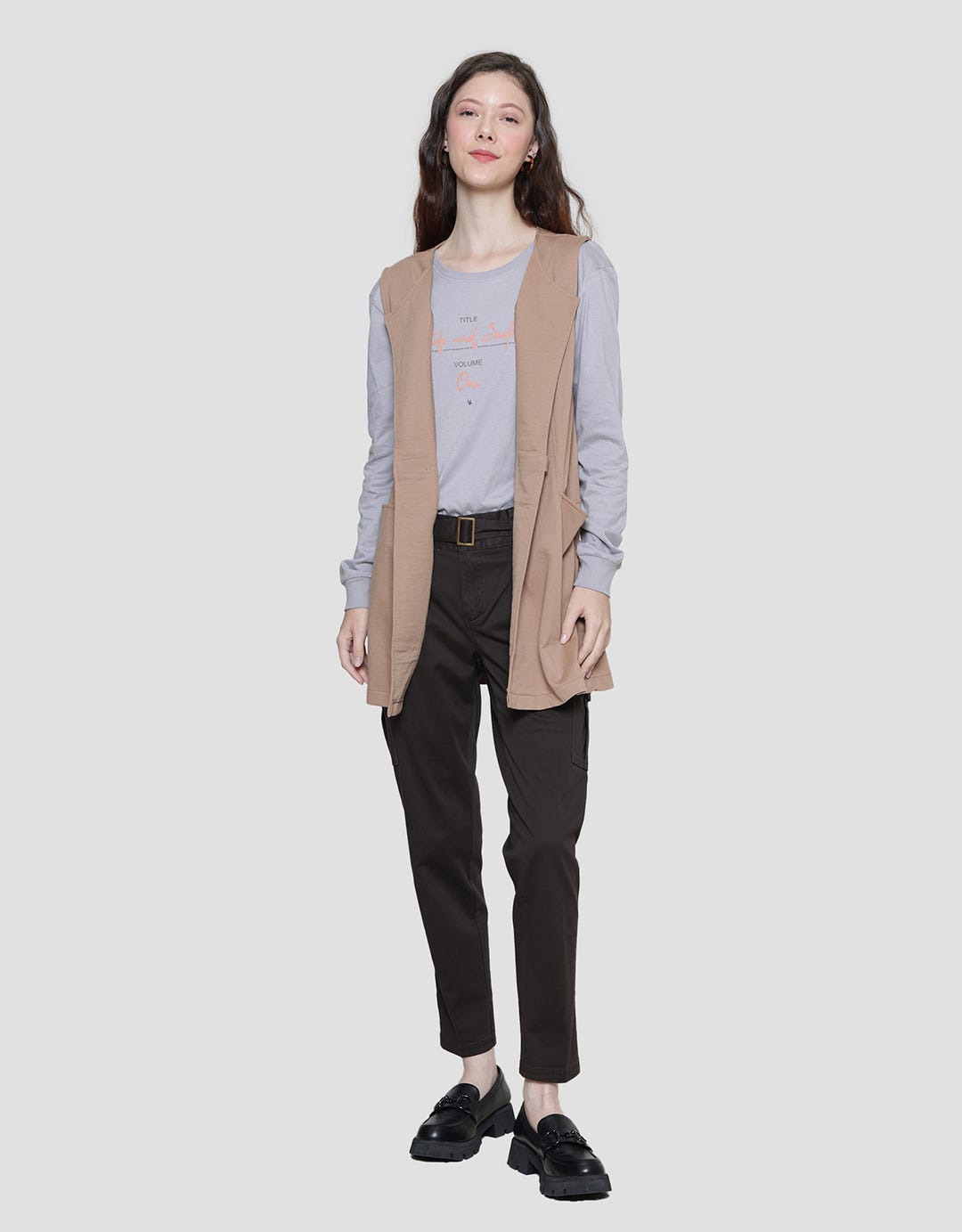Cardinal Girl Open Front Rompi Wanita