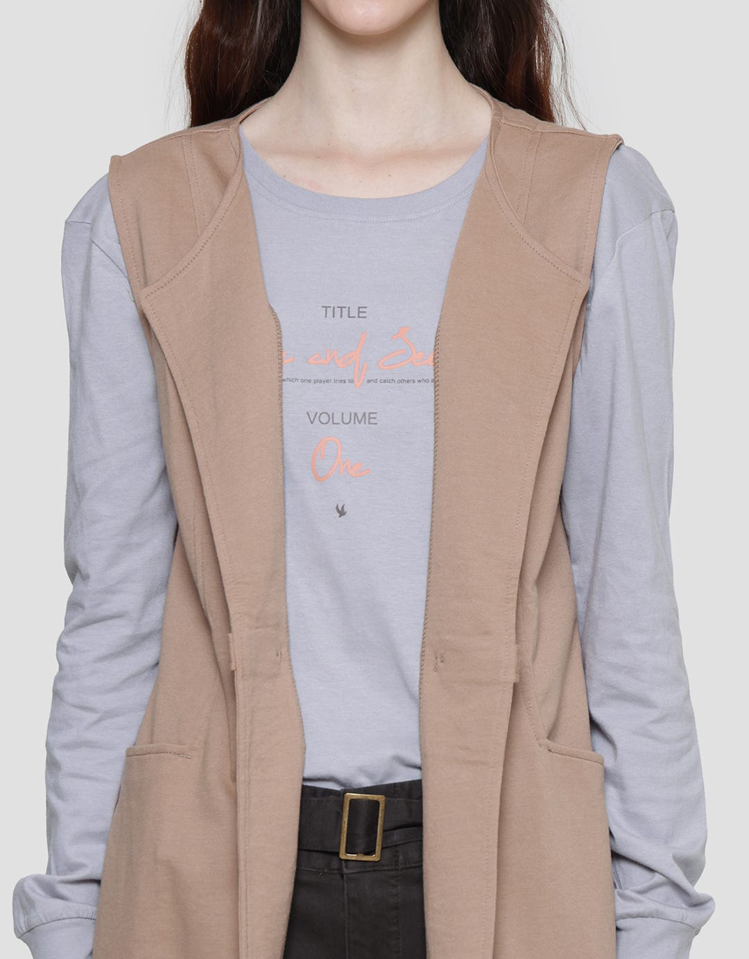 Cardinal Girl Open Front Rompi Wanita