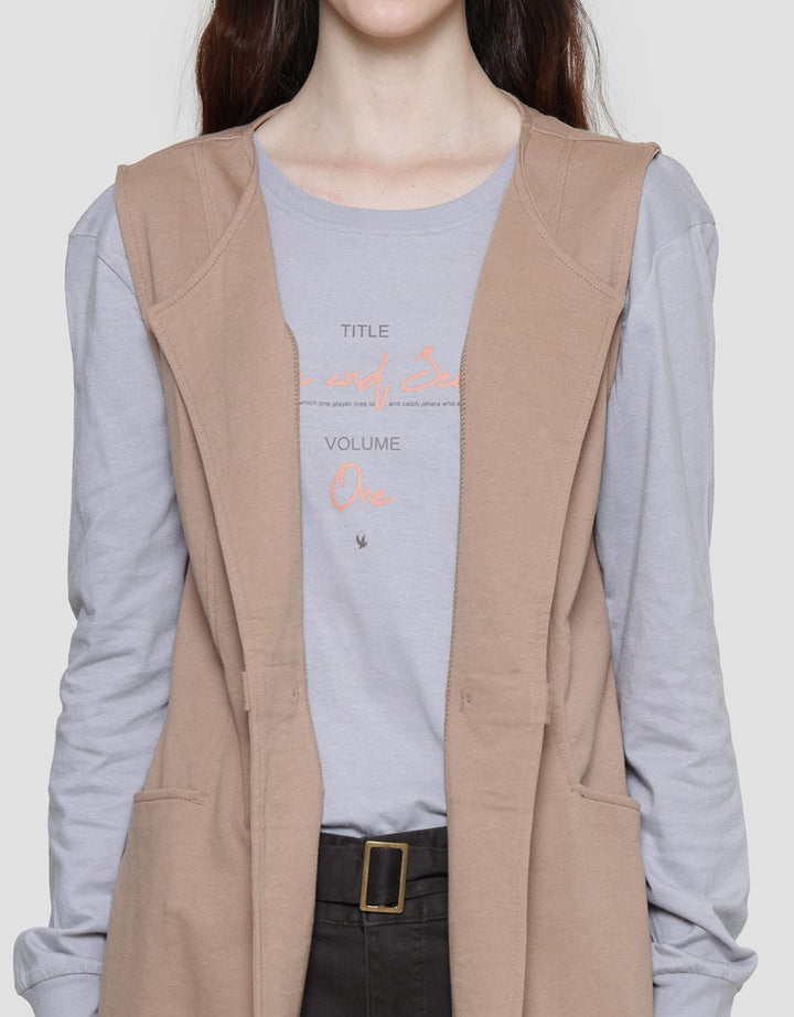 Cardinal Girl Open Front Rompi Wanita