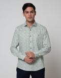 Cole Long Sleeve Shirt Print Slim