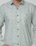 Cole Long Sleeve Shirt Print Slim