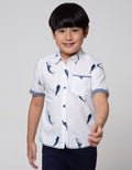 Little M Short Sleeve Shirt Fullprint Ikan Kantong