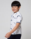 Little M Short Sleeve Shirt Fullprint Ikan Kantong