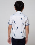 Little M Short Sleeve Shirt Fullprint Ikan Kantong