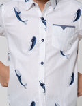 Little M Short Sleeve Shirt Fullprint Ikan Kantong