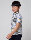 Little M Short Sleeve Shirt Safari Print