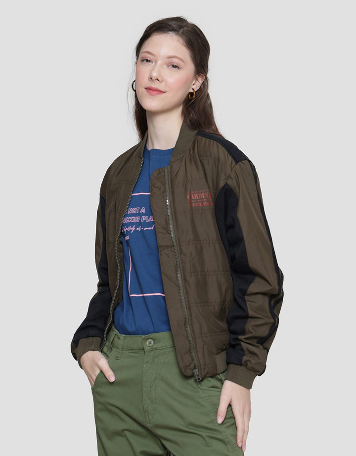 Cardinal Girl Two Tone Color Jaket Wanita