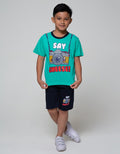 Little M Top Bottom Set Reg Say Cheese