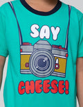 Little M Top Bottom Set Reg Say Cheese