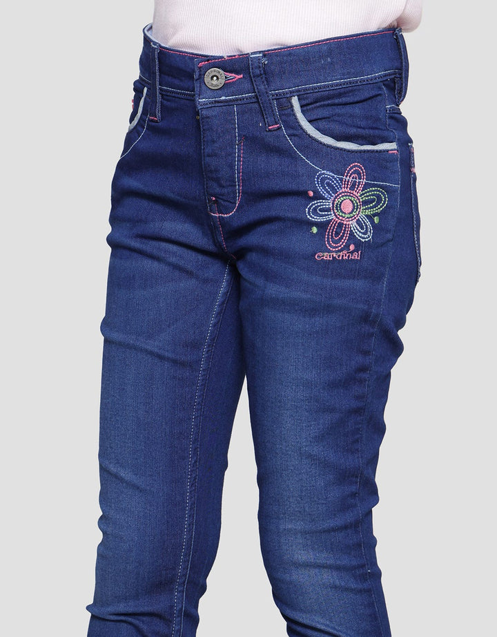 Cardinal Kids Girl Denim Long Pants for Girls