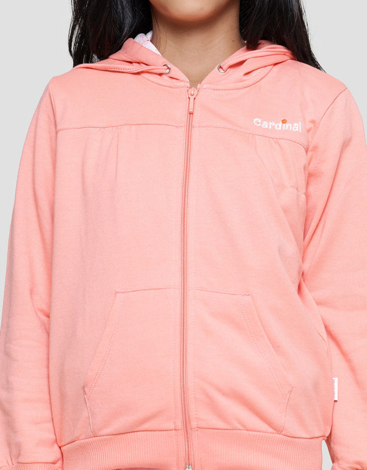 Cardinal Kids Girl Embroidery Logo 03 Girls Jacket