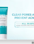 Wardah Acnederm Salicylic Acid Zinc Acne Clearing Low Ph Foaming Cleanser 100 Ml