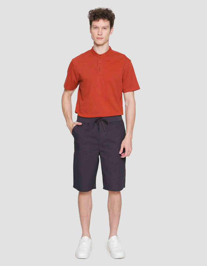 Nevada Rib Bottom Print Herringbone Celana Pendek Pria