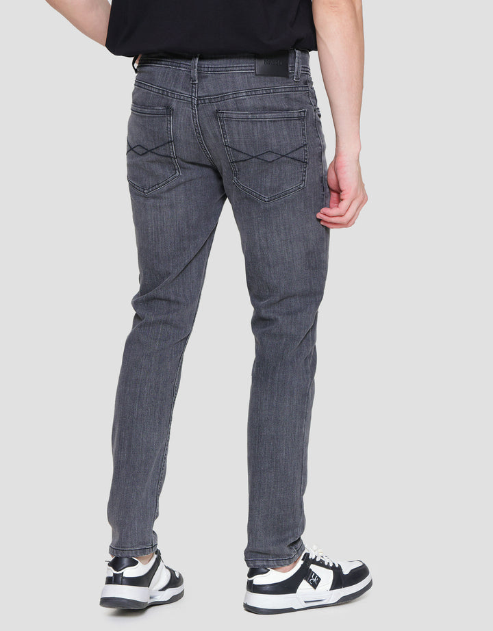 Nevada Ripped Slim Denim Celana Pria