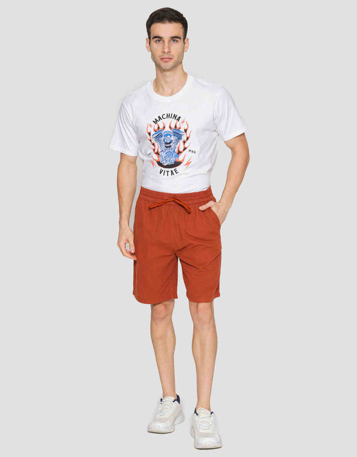 Nevada Linen Texture Basic Celana Pendek Pria