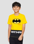 Character Batman Logo Cut Sew Boys T-Shirt