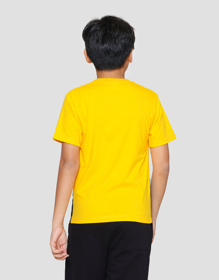 Character Batman Logo Cut Sew Kaos Anak Laki-Laki