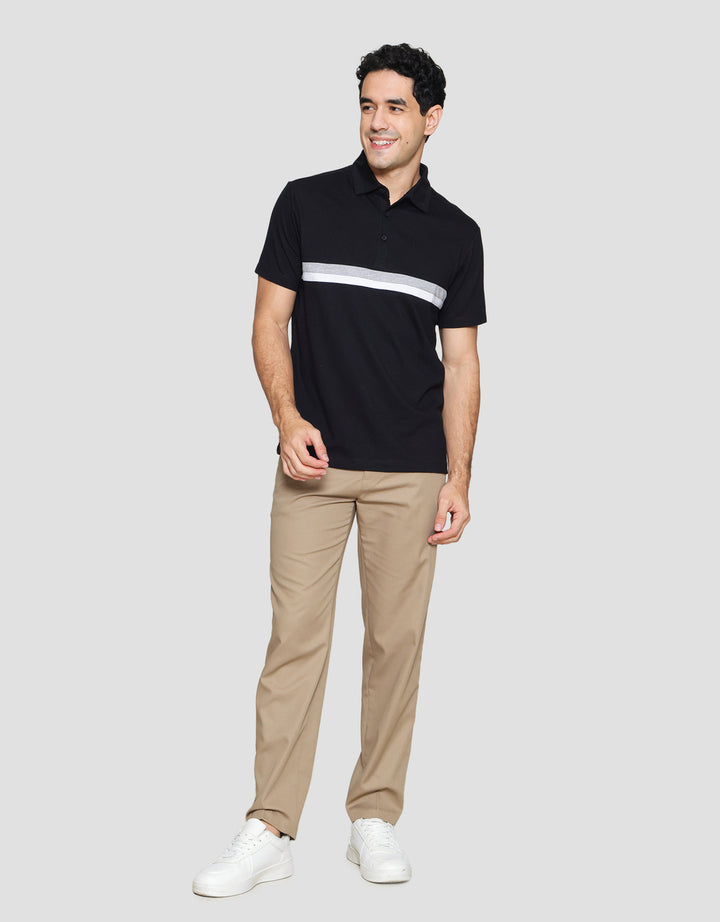 Cole Stripes Cut&Sewn Kaos Polo Pria