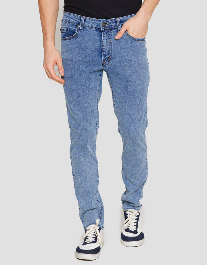 Nevada Slim Fit Str Slub Celana Denim Pria