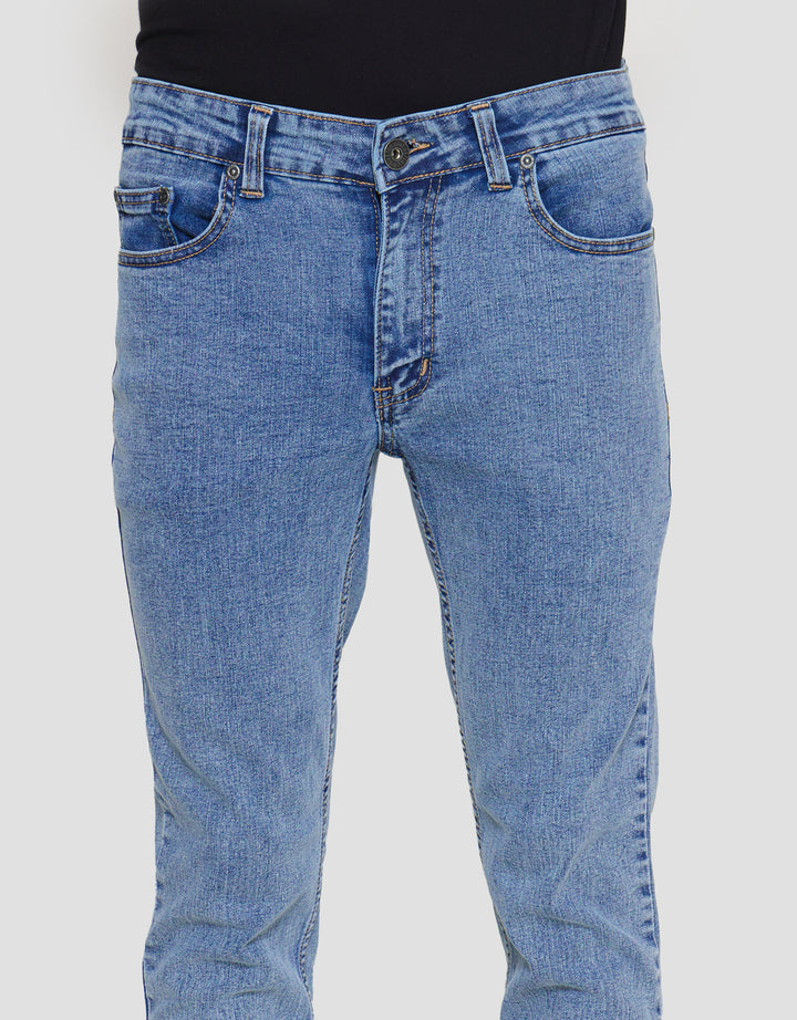 Nevada Slim Fit Str Slub Celana Denim Pria