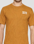 T Zone Print Contour Linellae Kaos Lengan Pendek Pria