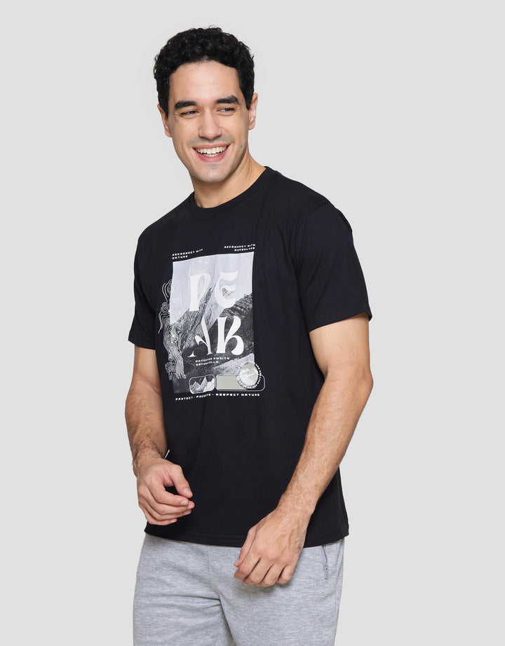T Zone Photoprint Theme Holiday Outing Protect Kaos Lengan Pendek Pria