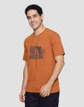 T Zone Print Beat The Mountain Kaos Lengan Pendek Pria