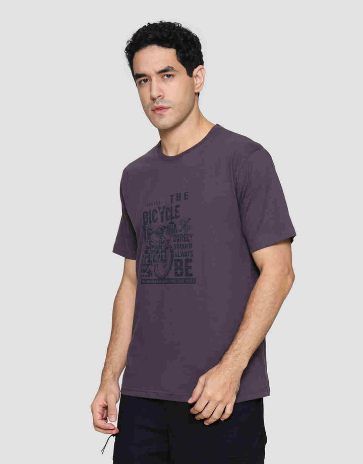 T Zone Print The Bicycle Kaos Lengan Pendek Pria
