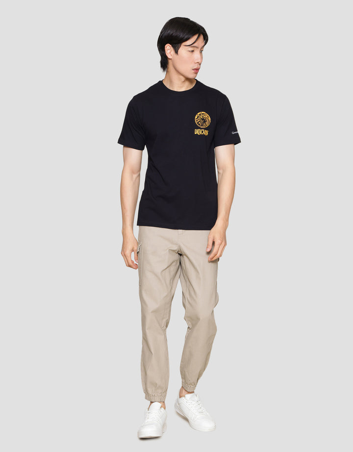 T Zone Wb Print Got Dracarys Kaos Lengan Pendek Pria