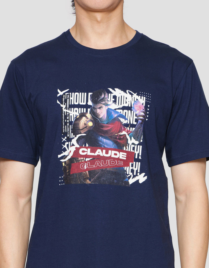 T Zone Mobile Legend Claude Kaos Lengan Pendek Pria