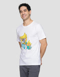 T Zone Wb Tom And Jerry Banana Print Kaos Lengan Pendek Pria
