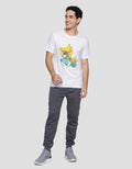 T Zone Wb Tom And Jerry Banana Print Kaos Lengan Pendek Pria