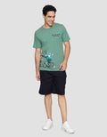 T Zone Print Wb Tom And Jerry Print Kaos Lengan Pendek Pria