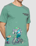 T Zone Print Wb Tom And Jerry Print Kaos Lengan Pendek Pria