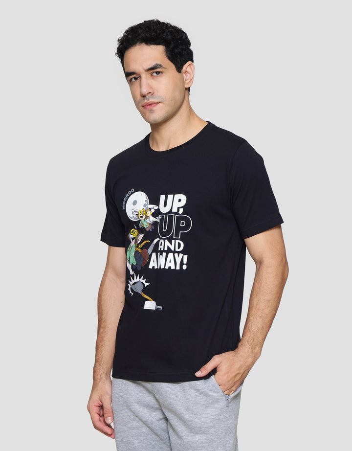 T Zone Wb Tom And Jerry Up Up And Away Kaos Lengan Pendek Pria