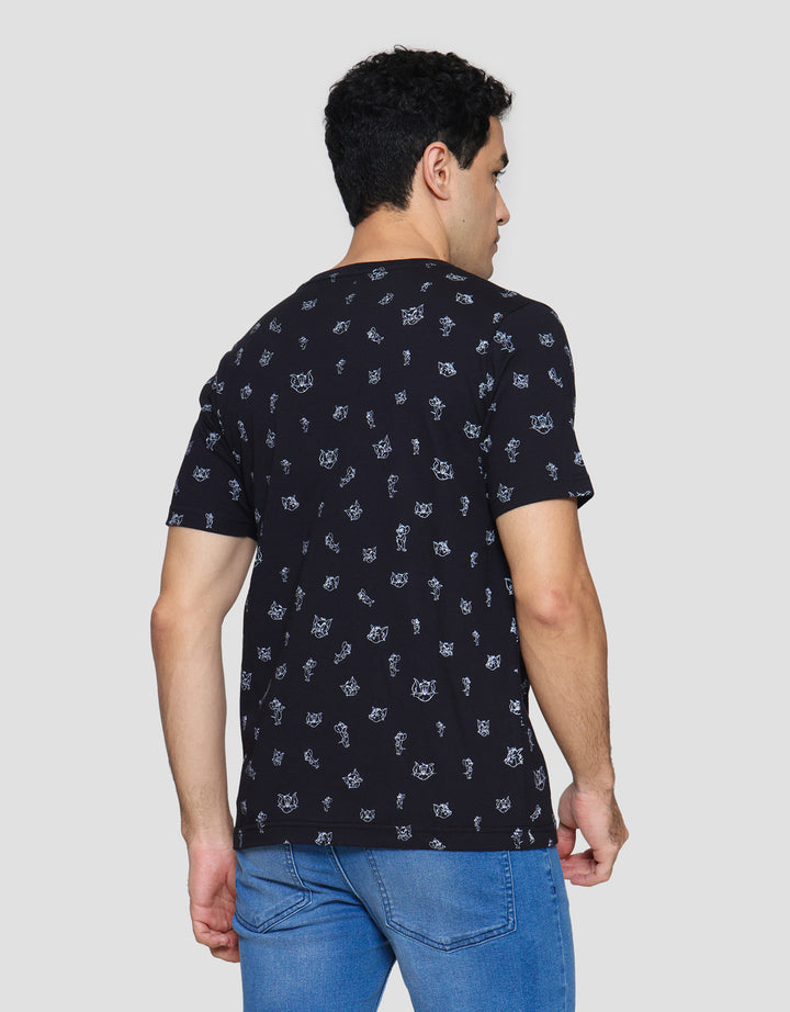 T Zone Wb Tom And Jerry Full Print Print Kaos Lengan Pendek Pria