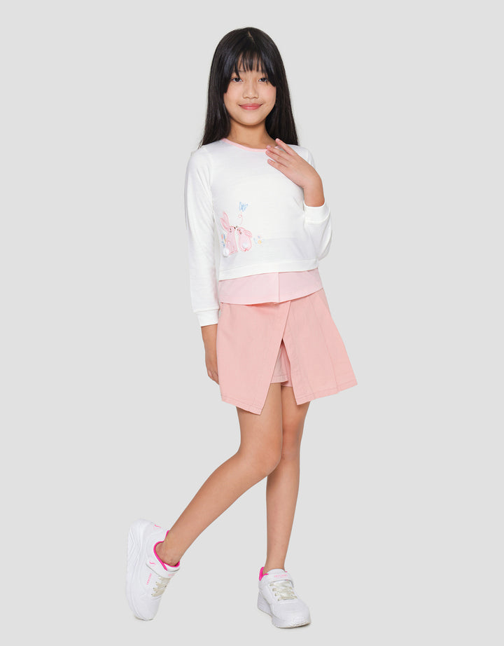 Little M Aplikasi Bunny Sweater Anak Perempuan