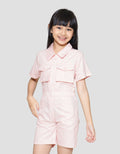 Little M Jumpsuit Celana Kantong Kargo Midi Dress Anak Perempuan