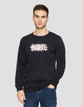 Marvel Logo Cracking Hd Sweater Pria