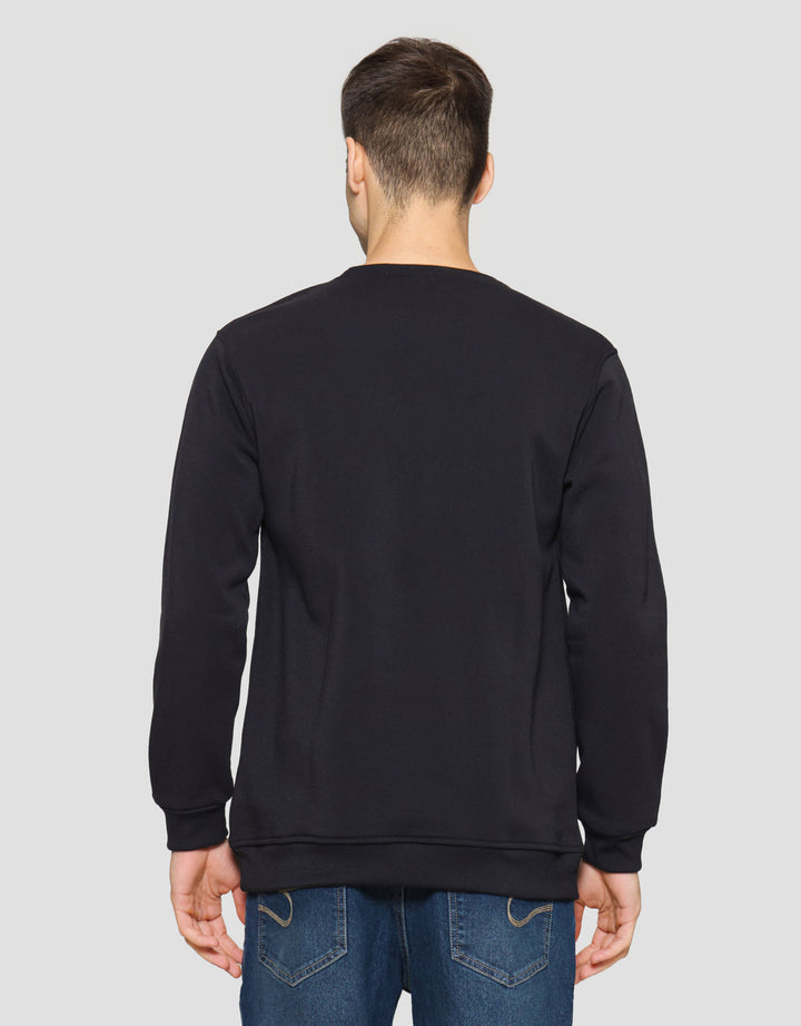 Marvel Logo Cracking Hd Sweater Pria