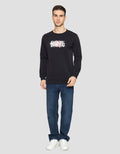 Marvel Logo Cracking Hd Sweater Pria