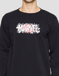 Marvel Logo Cracking Hd Sweater Pria