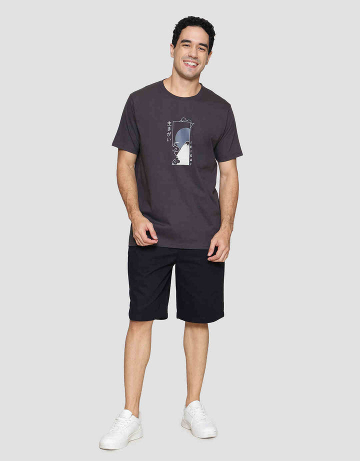 T Zone Big Size Theme Vacation Japan 2 Kaos Lengan Pendek Pria