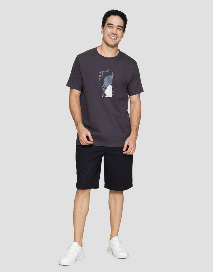 T Zone Big Size Theme Vacation Japan 2 Kaos Lengan Pendek Pria