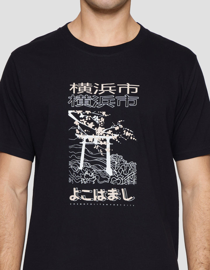 T Zone Big Size Theme Vacation Japan 3 Kaos Lengan Pendek Pria