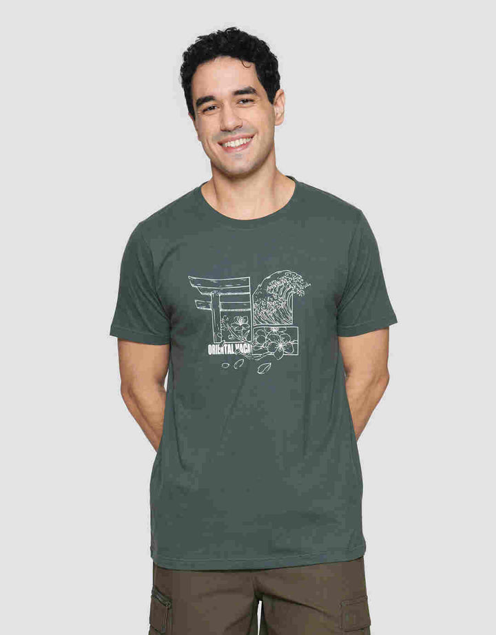 T Zone Big Size Theme Vacation Japan 5 Men's Short Sleeve T-shirt
