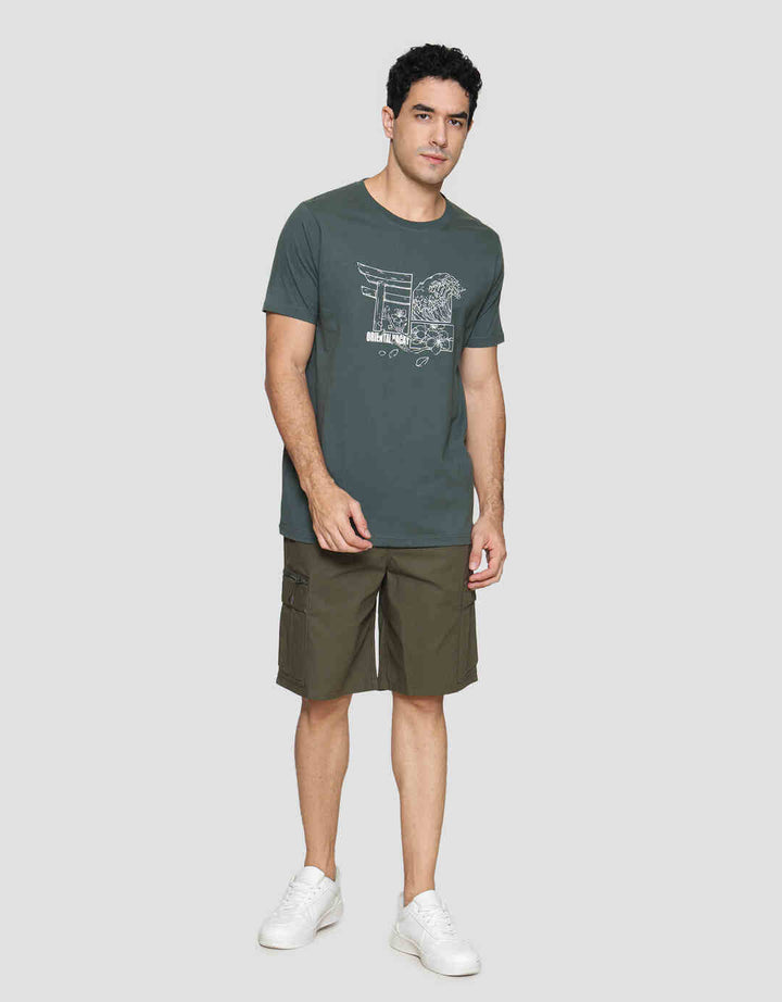T Zone Big Size Theme Vacation Japan 5 Men's Short Sleeve T-shirt