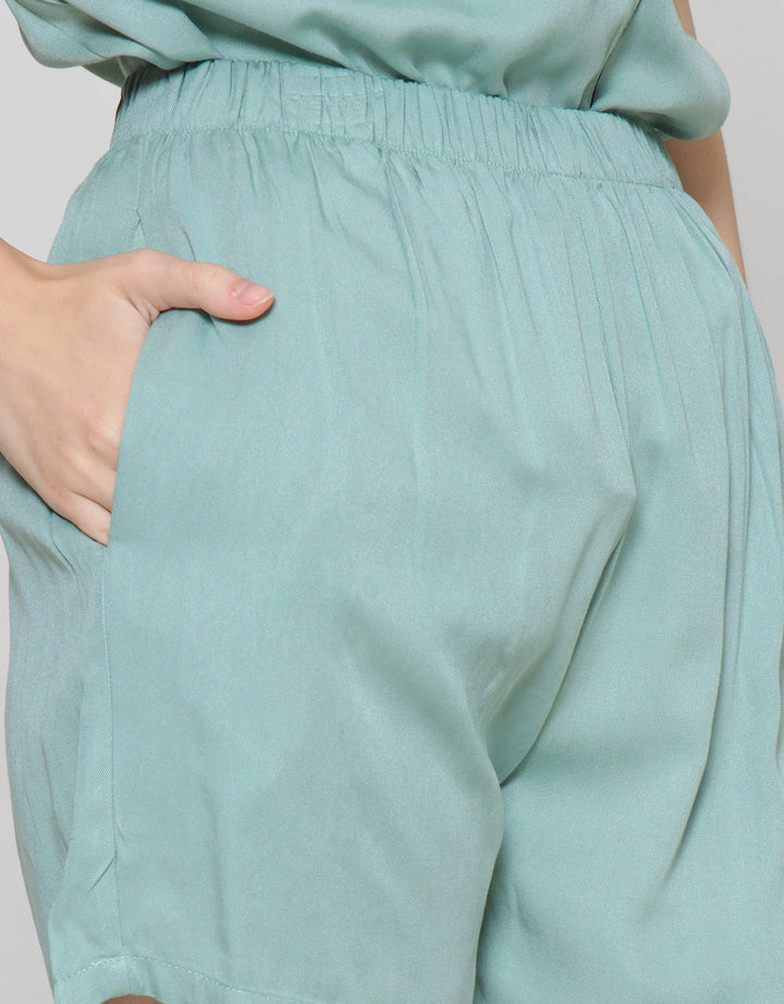 Nevada Setelan Piyama Solid Wanita