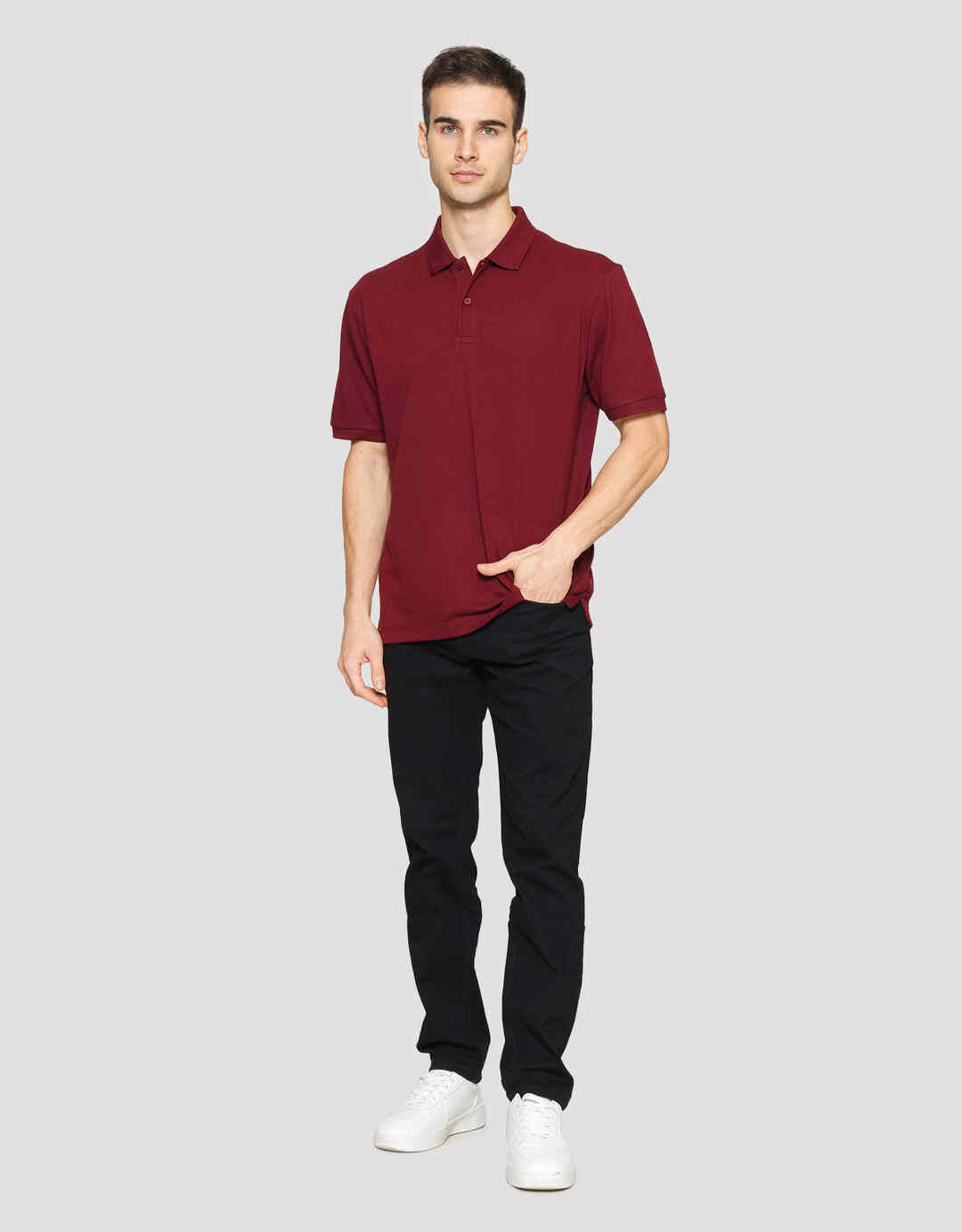 Cole Solid Fit Kaos Polo Lengan Pendek Pria